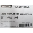 Norma .223 REM HPBT 77 gr. VE 20 Stück